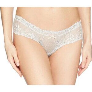 NWT | Eberjey Colette Classic‎ Lace Boythong Steam Blue Large